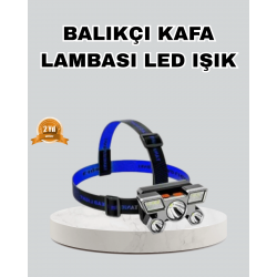 Mey İthalat® Outdoor ve Gece Balıkçılığı İçin LED Kafa Lambası – USB Şarjlı, 60° Ayarlanabilir Far