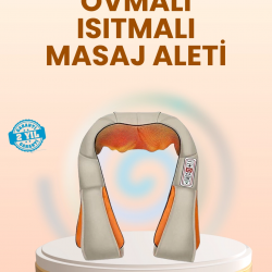 Mey İthalat® Ovmalı Isıtmalı Masaj Aleti Boyun Omuz Bel ve Ayak İçin Rahatlatıcı Etki