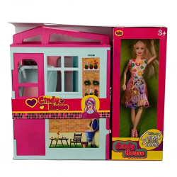 Mey İthalat® Cindy House Bebekli Oyun Evi 02617