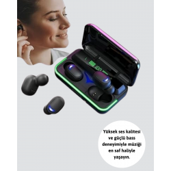 Mey İthalat® Oyun Modlu E10 Bluetooth Kulaklık Powerbank ve LED Ekranlı