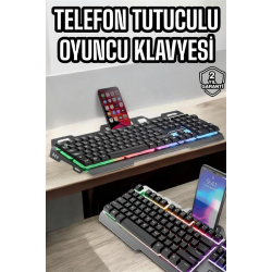 Mey İthalat® Oyuncu Klavyesi Q Klavye RGB Işıklı Mouse Hediyeli
