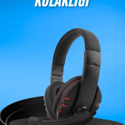 Mey İthalat® Oyuncu Kulaklığı Kulak Üstü Kablolu Gaming Kulaklık Mikrofonlu ANC Özelliği