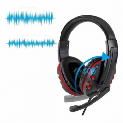 Mey İthalat® Oyuncu Kulaklığı Kulak Üstü Kablolu Gaming Kulaklık Mikrofonlu ANC Özelliği