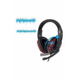 Mey İthalat® Oyuncu Kulaklığı Kulak Üstü Kablolu Gaming Kulaklık Mikrofonlu ANC Özelliği