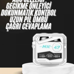 Mey İthalat® Oyuncu Kulaklığı Yeni Mekanik Kablosuz Kulaklık İos Android Uyumlu