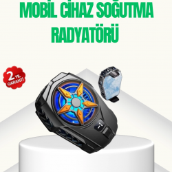 Mey İthalat® Oyunlar İçin Güçlü Telefon Soğutucu Fan Dijital Ekranlı