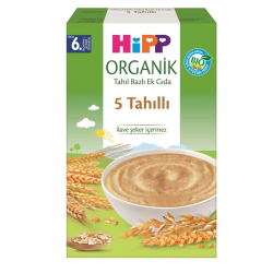 Mey İthalat®   Organik 5 Tahıllı Tahıl Bazlı Kaşık Maması 200 Gr