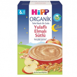 Mey İthalat®   Organik İyi Geceler Sütlü Yulaflı Elmalı Tahıl Bazlı Ek Gıda 250 Gr