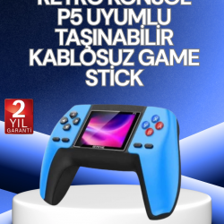 Mey İthalat® P5 Retro GamePad | 520 Klasik Oyunlu Mini Oyun Konsolu