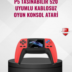 Mey İthalat® P5 Retro GamePad 520 Oyunlu Taşınabilir Oyun Konsolu