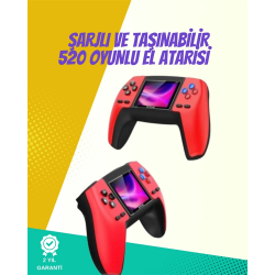 Mey İthalat® P5 Retro GamePad – Kompakt Tasarım, 520 Oyun, Nostalji Sevenlere Özel