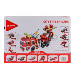 Mey İthalat® P633009 Panlos Şehir İtfaiyesi 557 Parça Blok Seti -Vagon life