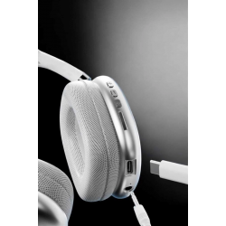 Mey İthalat® P9 Air Max Kablosuz 5.0 Mikrofonlu Bluetooth Kulaklık Beyaz Yüksek Ses Kaliteli