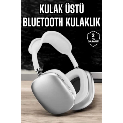 Mey İthalat® P9 Air Max Kablosuz 5.0 Mikrofonlu Bluetooth Kulaklık Beyaz Yüksek Ses Kaliteli