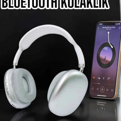 Mey İthalat® P9 Plus Kablosuz Kulak Üstü Bluetooth Kulaklık Beyaz Mikrofonlu Kulaküstü Kablosuz Kulaklık
