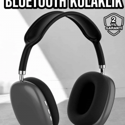 Mey İthalat® P9 Plus Kulaklık Siyah Bluetooth Bağlantılı Kulak Üstü Kablosuz ANC Özelliği