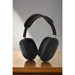 Mey İthalat® P9 Plus Kulaklık Siyah Bluetooth Bağlantılı Kulak Üstü Kablosuz ANC Özelliği