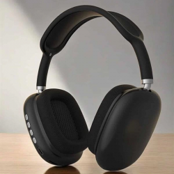 Mey İthalat® P9 Plus Kulaklık Siyah Bluetooth Bağlantılı Kulak Üstü Kablosuz ANC Özelliği