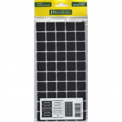 Mey İthalat® Pacific 6020 BL Yapışkanlı Keçe  20 mm X 20 mm Siyah