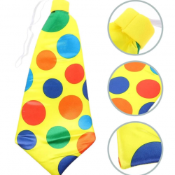 Mey İthalat® Palyaço Kravatı Lastikli Geniş Kesim 17x37 cm