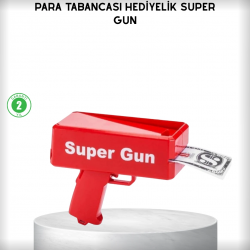 Mey İthalat® Para Dolar Saçma Para Atma Tabancası Otomatik Kırmızı Oyuncak