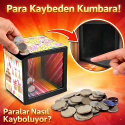 Mey İthalat® Para Kaybeden Sihirli Kumbara – Şaşırtan Tasarım Kutu