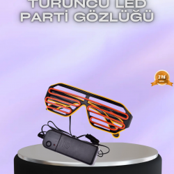 Mey İthalat® Parti ve Festival İçin LED Işıklı Eğlence Gözlüğü