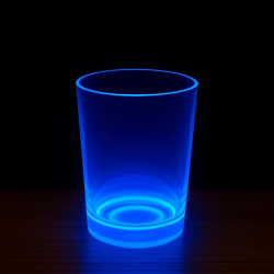 Mey İthalat® PartyGlow Neon Mavi Bardak 8.5 x 10.5 cm