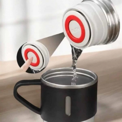 Mey İthalat® Paslanmaz Çelik 3’lü Termos Seti Vakumlu ve 8 Saat Isı Koruma