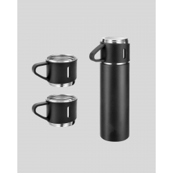 Mey İthalat® Paslanmaz Çelik 500 ml Termos Seti – 8 Saat Isı Koruma, Vakumlu, Sızdırmaz ve Taşınabilir