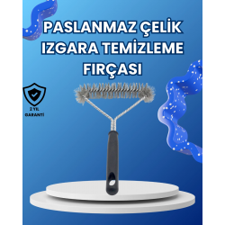 Mey İthalat® Paslanmaz Çelik Izgara Temizleme Fırçası Mangal ve Barbekü İçin