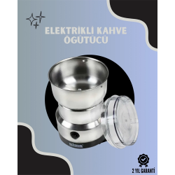 Mey İthalat® Paslanmaz Çelik Kahve Değirmeni | Düşük Gürültü, Yüksek Devir, Fındık ve Tahıl İçin Uygun