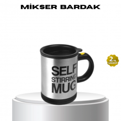 Mey İthalat® Paslanmaz Çelik Kendi Kendini Karıştıran Akıllı Kupa – Isı Yalıtımlı