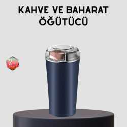 Mey İthalat® Paslanmaz Çelik Otomatik Öğütücü Kolay Temizlenebilir Yedek Bıçaklı
