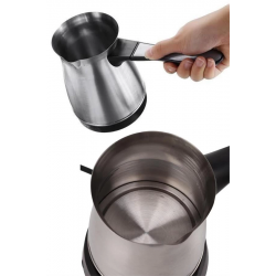 Mey İthalat® Paslanmaz Çelik Türk Kahvesi Makinesi 6 Fincan Kpasiteli Elektrikli Cezve