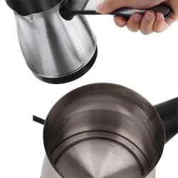 Mey İthalat® Paslanmaz Çelik Türk Kahvesi Makinesi 6 Fincan Kpasiteli Elektrikli Cezve