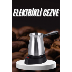 Mey İthalat® Paslanmaz Çelik Türk Kahvesi Makinesi 6 Fincan Kpasiteli Elektrikli Cezve