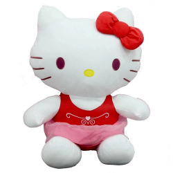 Mey İthalat® Peluş Hello Kitty Elbiseli Kurdeleli 36 cm
