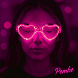 Mey İthalat® Pembe LED Işıklı Kalp Gözlük – 3 Modlu Parti