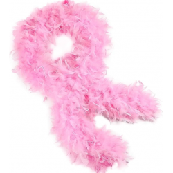 Mey İthalat® Pembe Renk Kabarık Kalın Otriş Boa Tüy 6 cm Genişlik 180-200 cm Uzunluk