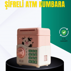 Mey İthalat® Pembe Şifreli Eğitici ATM Kasa Çocuk Kumbarası