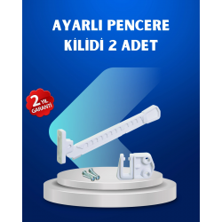 Mey İthalat® Pencere Güvenlik Kilidi Açılma Sınırlayıcı Aparat 2 Adet