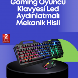 Mey İthalat® PG8018 LED Aydınlatmalı Mekanik Klavye Mouse – Oyunlarda Üstün Performans