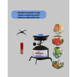 Mey İthalat® Piknik ve Doğa Yürüyüşü İçin Taşınabilir Kamp Ocağı