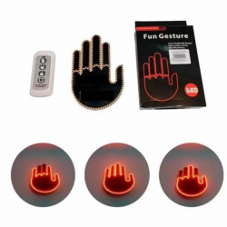 Mey İthalat® Pilli Led Işık Araç Camı İçin Uzaktan Kumandalı El Simgesi