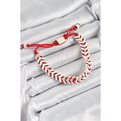 Mey İthalat® Pirinç Asansörlü Kırmızı Beyaz Juju Kadın Bileklik