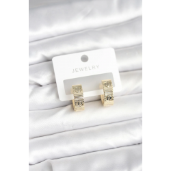 Mey İthalat® Pirinç Gold Renk Halka Kadın Küpe