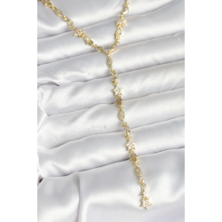 Mey İthalat® Pirinç Gold Renk Kadın Manifest Kolye