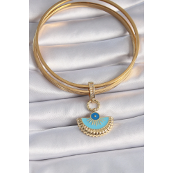 Mey İthalat® Pirinç Gold Renk Nazar Boncuklu Ajda Charm