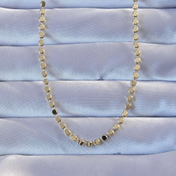 Mey İthalat® Pirinç Gold Renk Parçalı Ezme Kolye